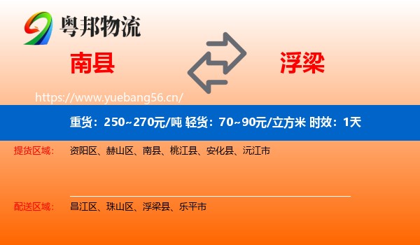 南县到浮梁县物流专线名片