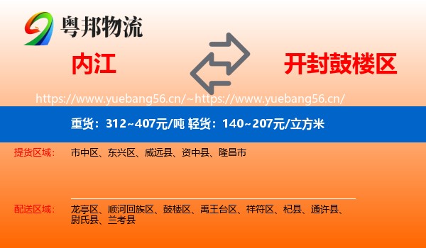 内江到鼓楼区物流