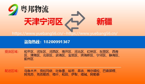宁河区到新疆物流专线
