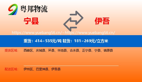 宁县到伊吾县物流