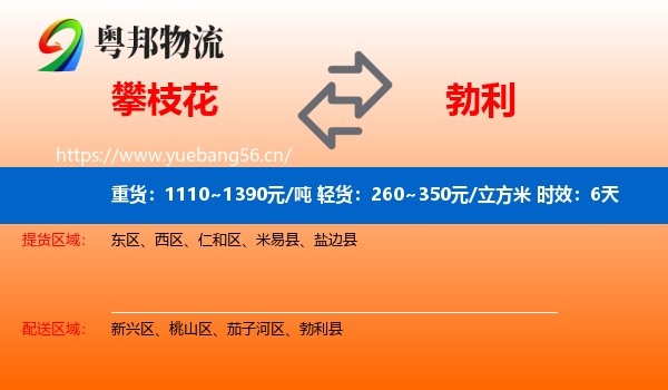 攀枝花到勃利县物流专线名片