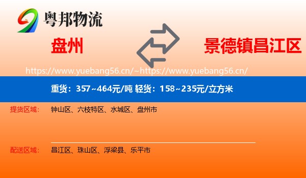 盘州到昌江区物流