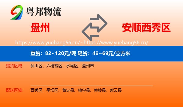 盘州到西秀区物流