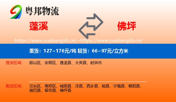 蓬溪到佛坪县物流