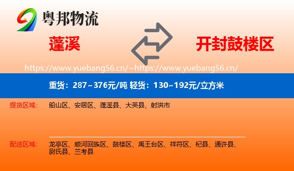 蓬溪到鼓楼区物流