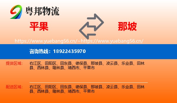 平果到那坡县物流