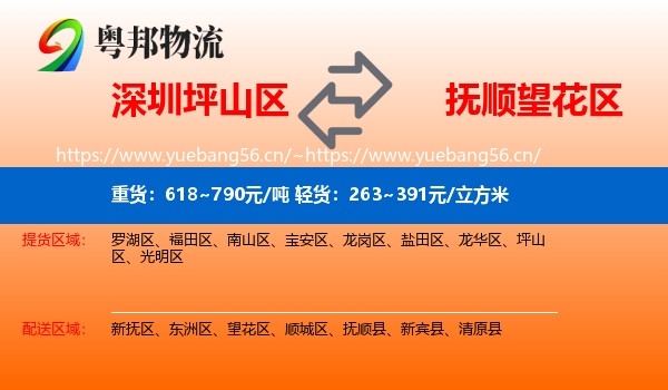 深圳坪山区到望花区物流