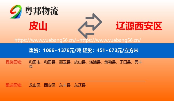 皮山到西安区物流