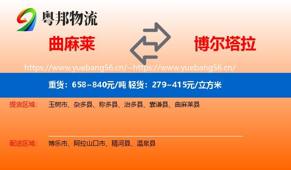 曲麻莱到博尔塔拉物流