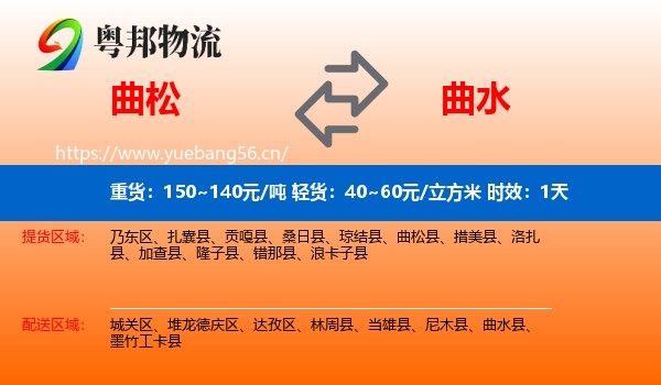 曲松到曲水县物流专线名片
