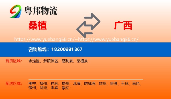 桑植到广西物流