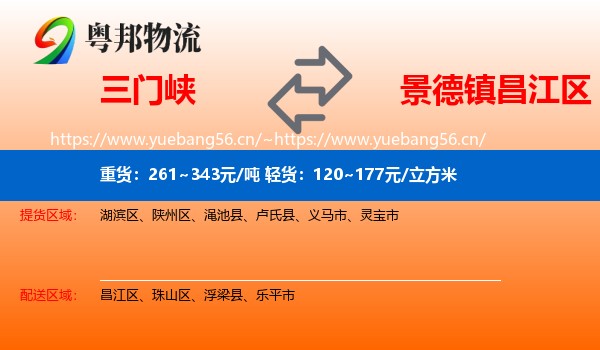 三门峡到昌江区物流