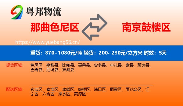 那曲色尼区到鼓楼区物流专线名片