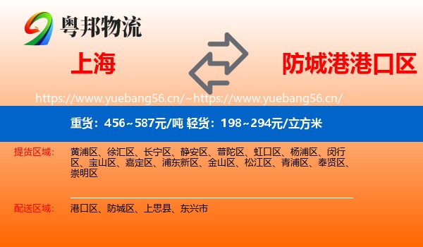 上海到港口区物流