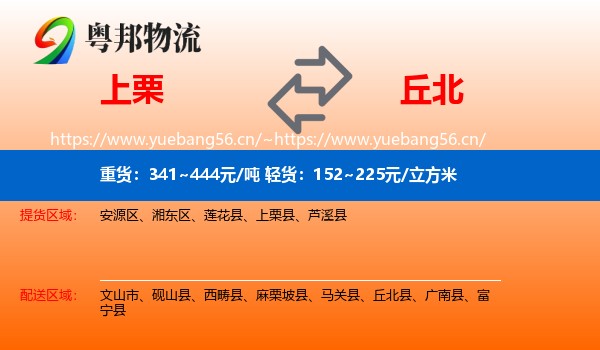 上栗到丘北县物流