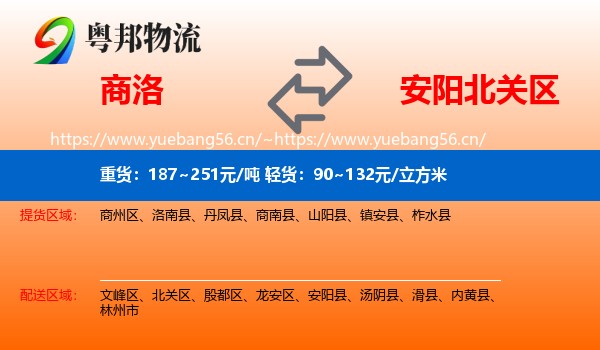 商洛到北关区物流