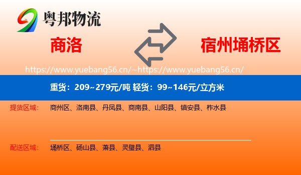 商洛到埇桥区物流
