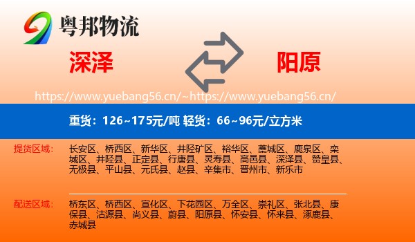 深泽到阳原县物流
