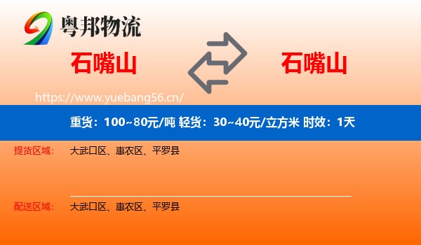 石嘴山到石嘴山物流专线名片