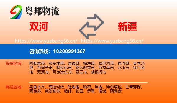 双河到新疆物流