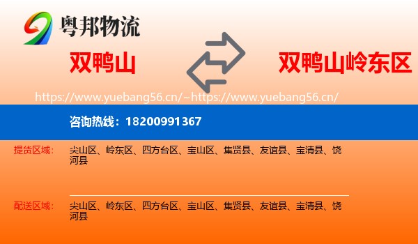 双鸭山到岭东区物流专线