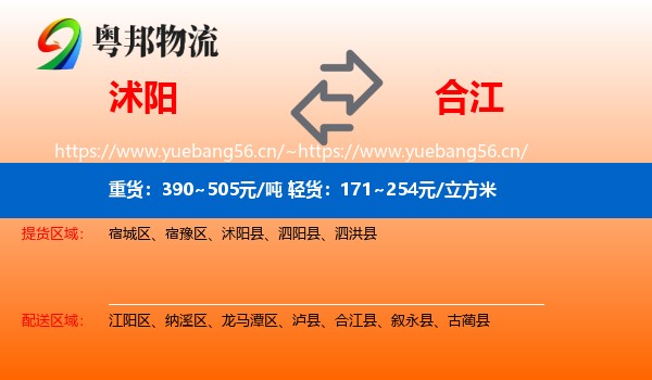 沭阳到合江县物流
