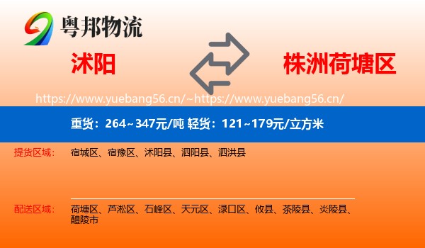 沭阳到荷塘区物流