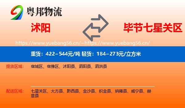 沭阳到七星关区物流