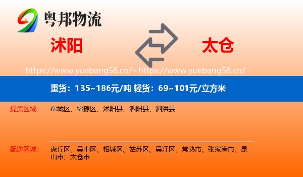 沭阳到太仓市物流