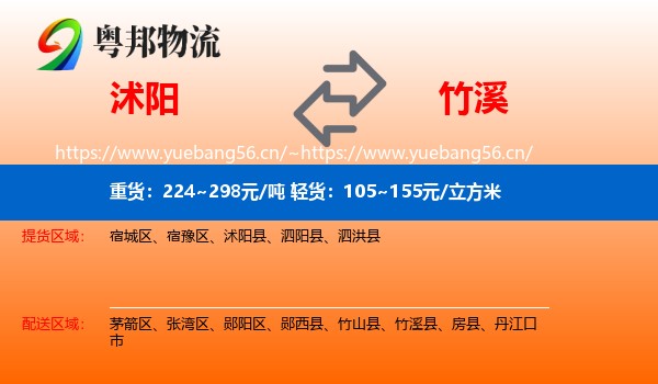 沭阳到竹溪县物流