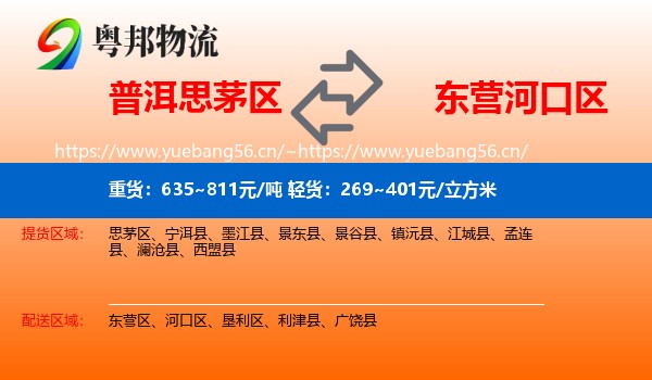 普洱思茅区到河口区物流