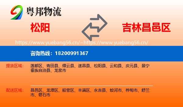 松阳到昌邑区物流