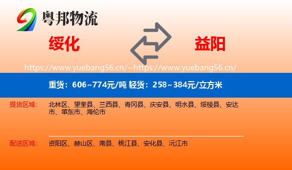 绥化到益阳物流