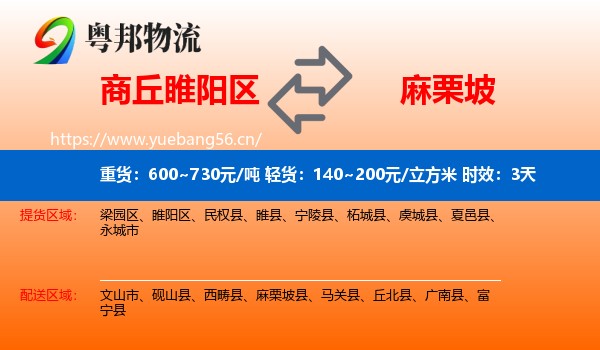 商丘睢阳区到麻栗坡县物流专线名片