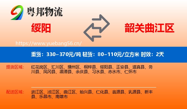 绥阳到曲江区物流 绥阳到曲江区物流专线名片