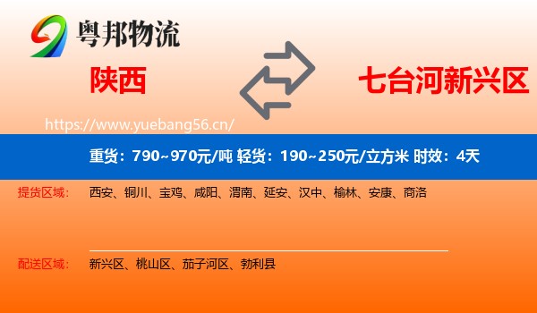 陕西到新兴区物流专线名片
