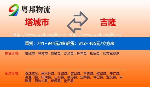 塔城市到吉隆县物流