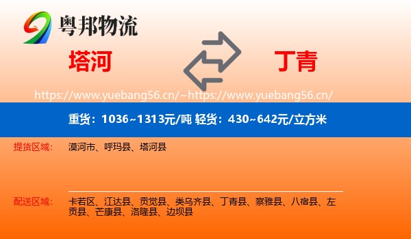 塔河到丁青县物流