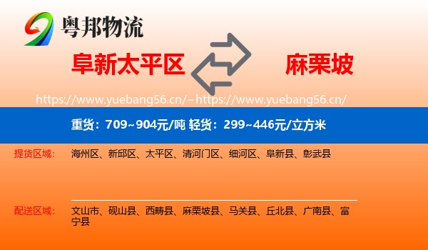 阜新太平区到麻栗坡县物流