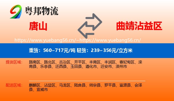 唐山到沾益区物流