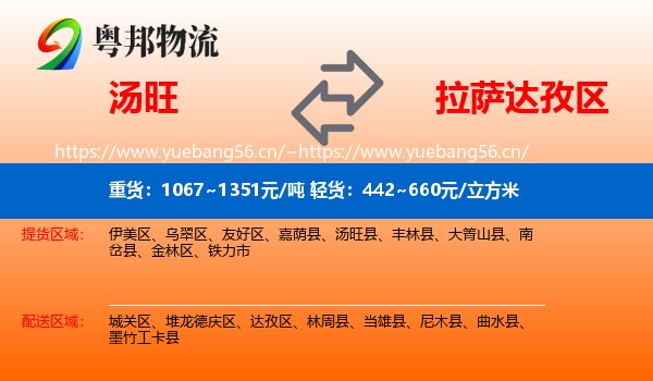 汤旺到达孜区物流