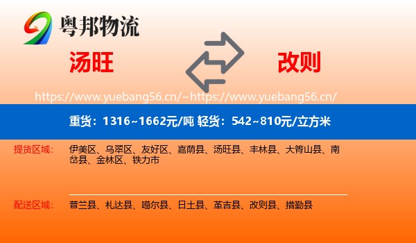 汤旺到改则县物流