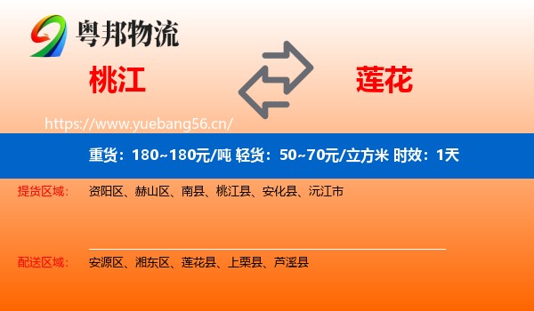 桃江到莲花县物流专线名片