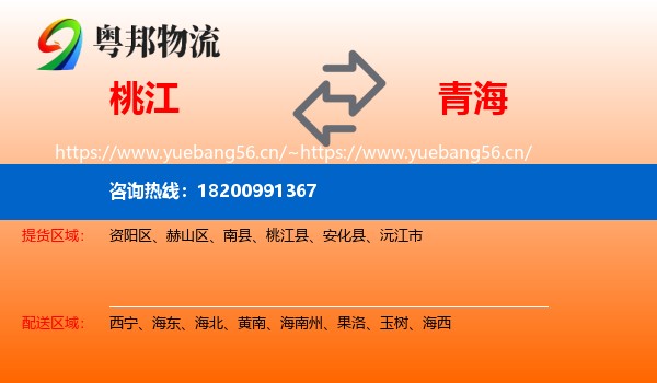 桃江到青海物流