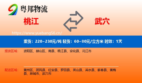 桃江到武穴市物流专线名片