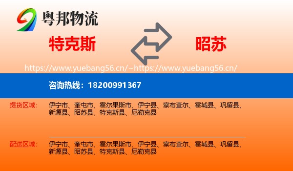 特克斯到昭苏县物流