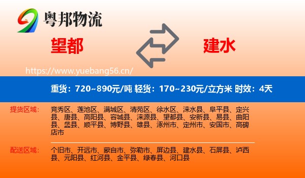 望都到建水县物流专线名片