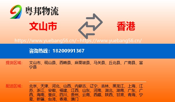 文山市到香港物流