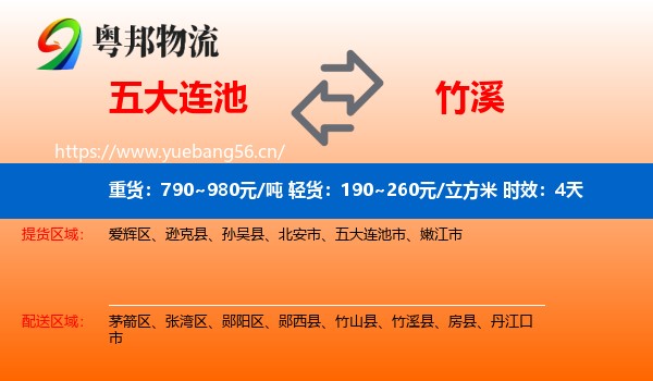 五大连池到竹溪县物流专线名片