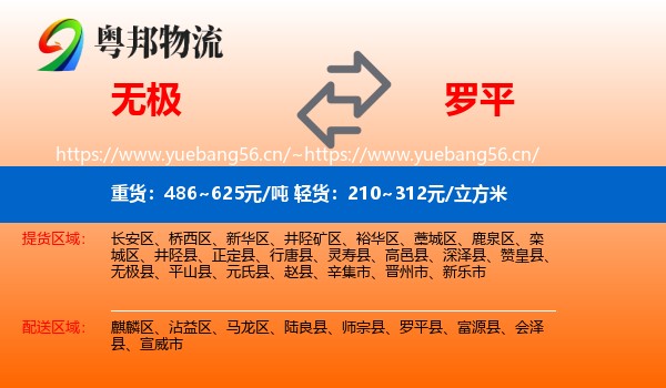 无极到罗平县物流
